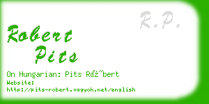 robert pits business card